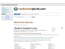 Tablet Screenshot of bs.medicinskirjecnik.com