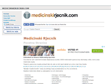 Tablet Screenshot of medicinskirjecnik.com